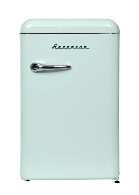 Lodówka Retro Ravanson LKK-120RM 545 x 585 x 860 mm, 106l, klasa E, miętowy