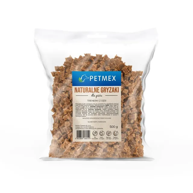 PETMEX Mięsne treneki z gęsi dla psa 500g