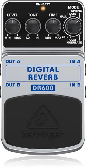 Behringer DR600 pedał z efektami Pedał ekspresji Czarny Srebrny
