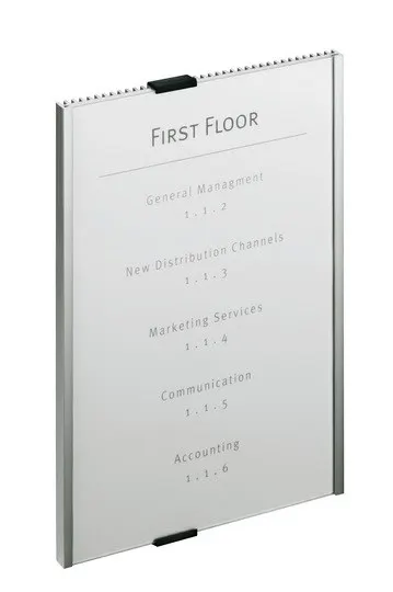 Durable Info Sign Akrylowy Aluminium Srebrny