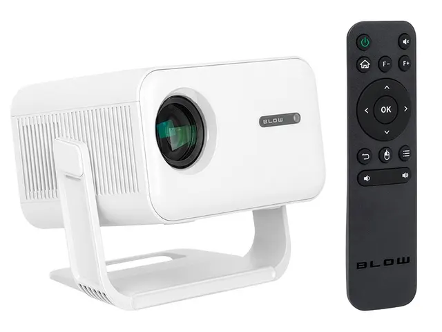 Projektor przenośny BLOW AndroidTV FullHD MaxView biały