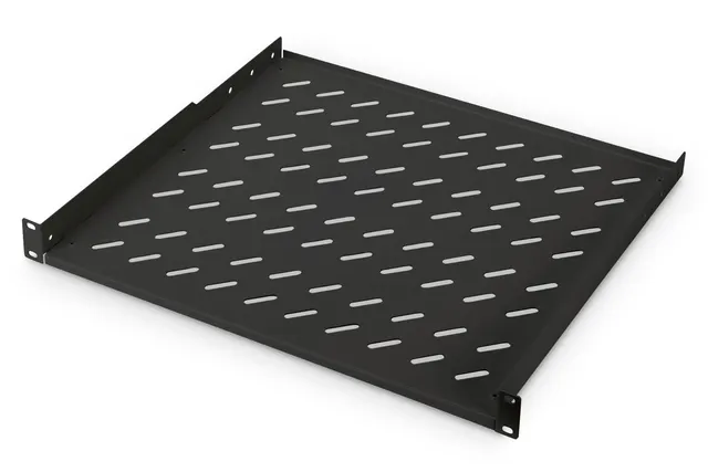 Digitus Półka do montażu stałego w szafach 483 mm (19 ), czarna, do szaf 400 mm