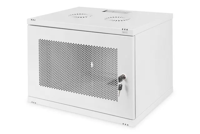 Digitus Szafa sieciowa wisząca 19 7U rack 540x400 drzwi perforacja szary niedzielona niezłożona 60kg