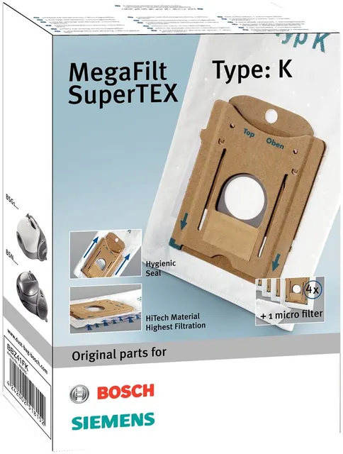 Worek do odkurzacza Bosch Siemens (Karton; BOSCH BBZ41FK; 4 szt. + 1 filtr)