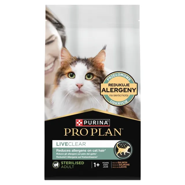 PURINA PRO PLAN LIVECLEAR STERILISED ADULT Bogata w Łososia 1 4kg