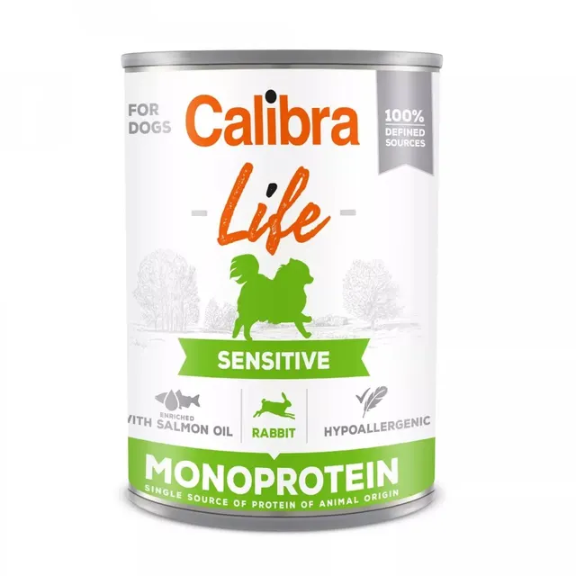 CALIBRA LIFE Sensitive królik - mokra karma dla psa - 0 4 kg