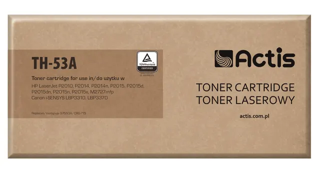 Actis TH-53A Toner (zamiennik HP 53A Q7553A Canon CRG-715; Standard; 3000 stron; czarny)