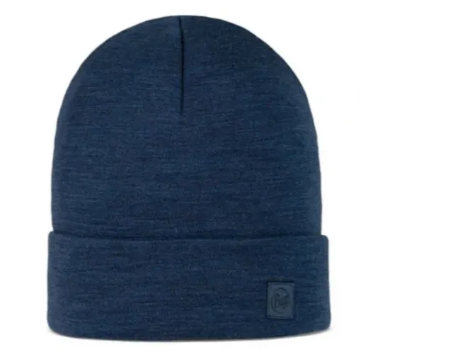 Czapka wełniana Buff Merino Heavyweight solid night blue