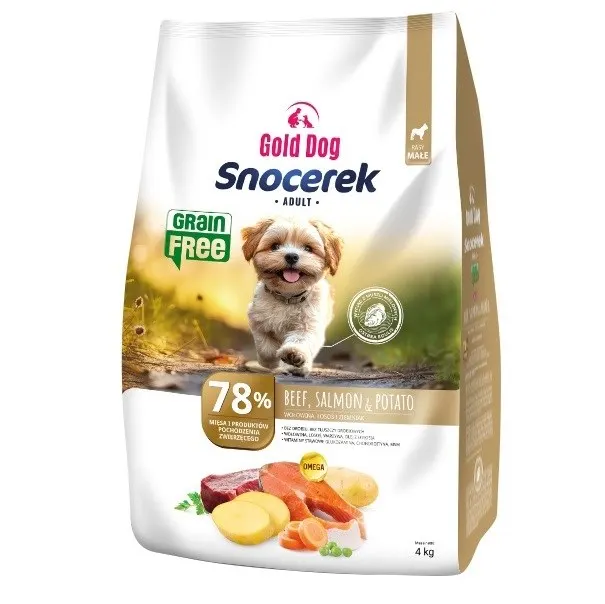 Gold Dog Snocerek GRAIN FREE Beef & Salmon Potato 4kg
