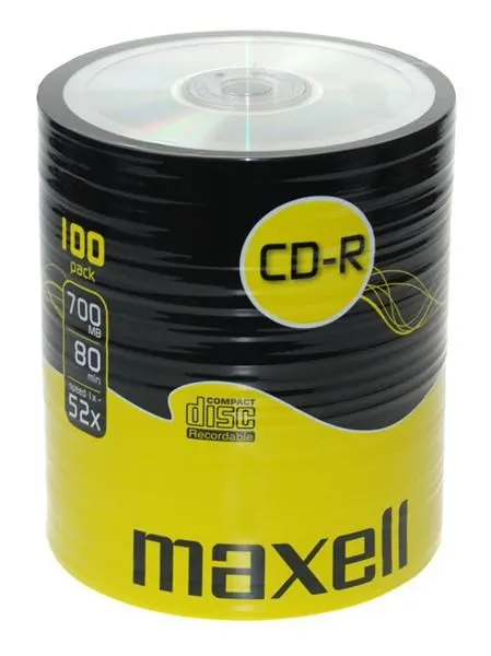 MAXELL CD-R 700 MB 80 min SHRINK 52X płyta szpindel 100szt.