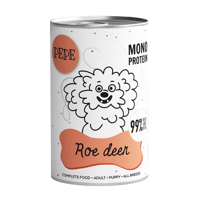 Paka Zwierzaka Pepe Roe Deer 99% sarna 400g
