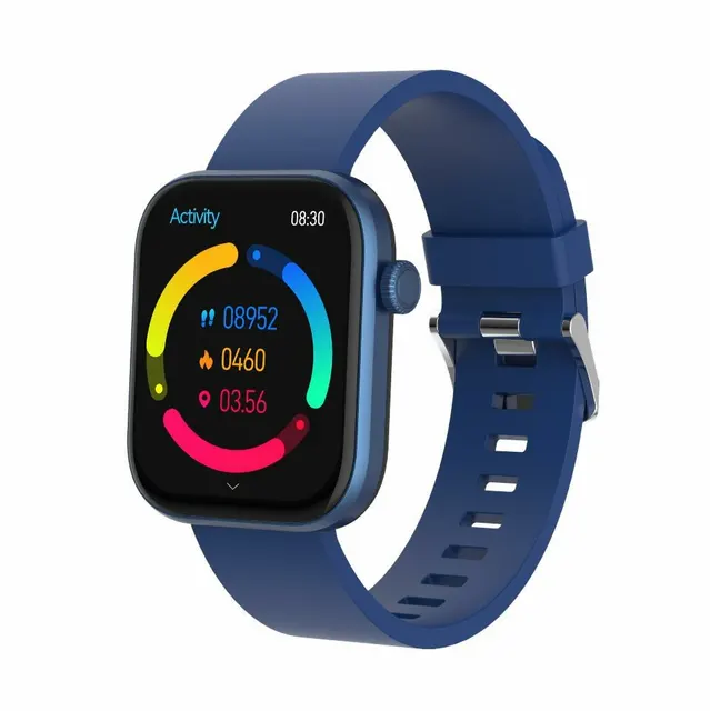 Denver SWC-185BU smartwatch / zegarek sportowy 4 7 cm (1.85 ) AMOLED Cyfrowy 390 x 450 px Ekran dotykowy Niebieski