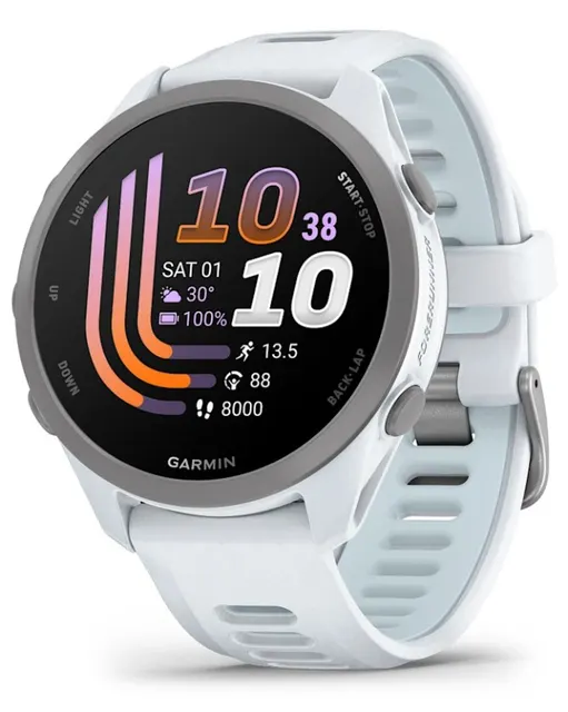 Zegarek Garmin Forerunner 170 42 6mm Music Whitestone Cloud Blue