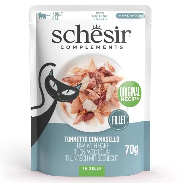SCHESIR Adult Tuńczyk z morszczukiem 70g
