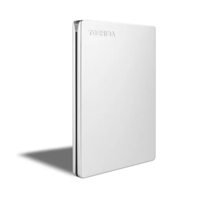 Dysk zewnętrzny Toshiba Canvio Slim 2TB 2.5 Micro-USB B 3.2 Gen 1 (3.1 Gen 1) Srebrny
