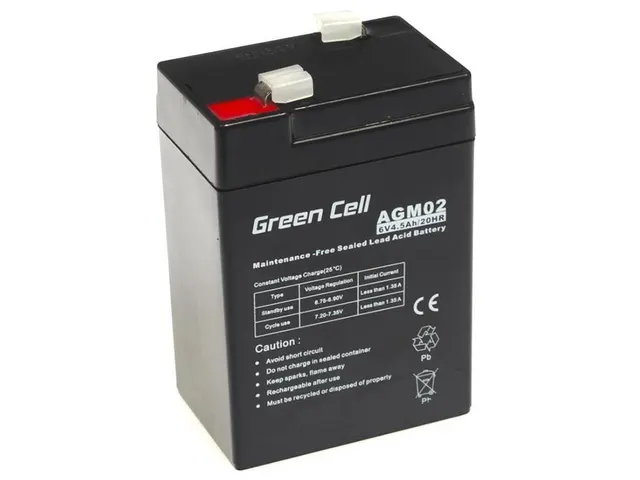 GREEN CELL AKUMULATOR ŻELOWY AGM02 6V 4 5AH