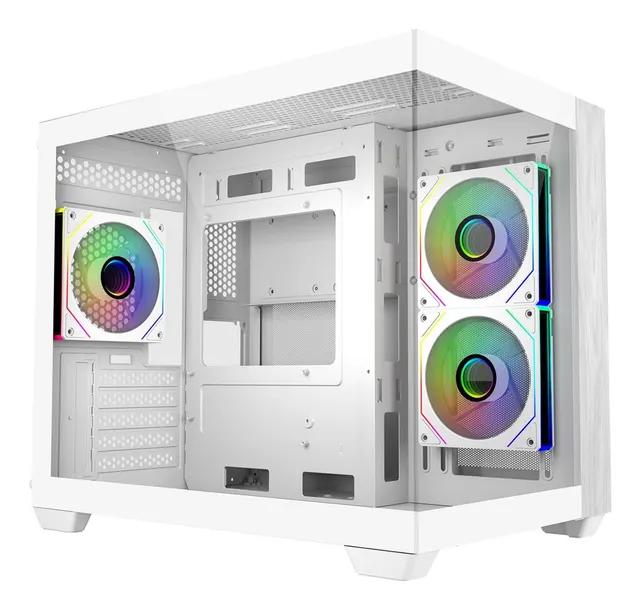 Cooler Master Elite 481 Wood Mini Tower Biały