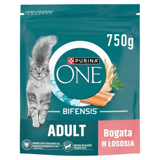 PURINA ONE Bifensis Adult Bogata w Łososia 750g