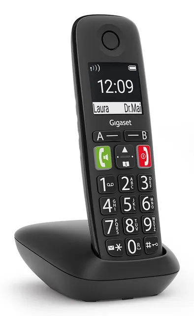 Telefon bezprzewodowy Gigaset E290 z identyfikatorem dzwoniącego