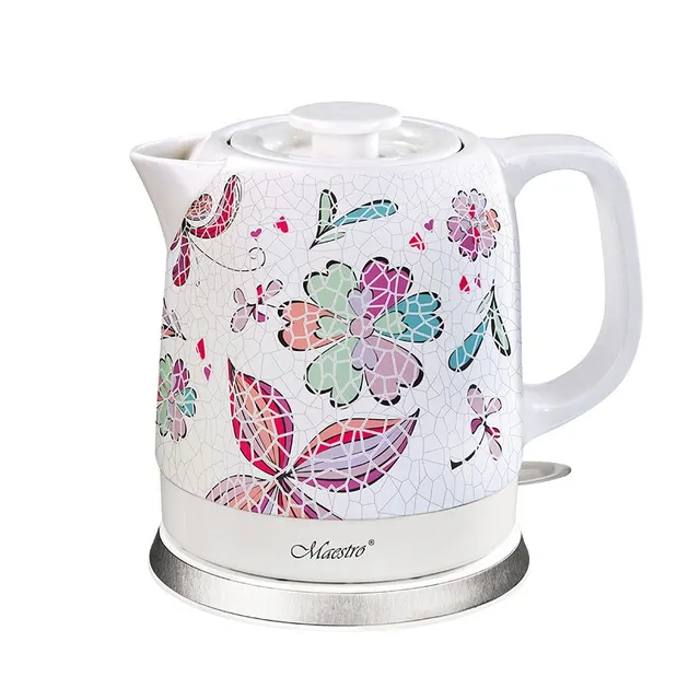 Czajnik elektryczny ceramiczny 1 5L 1500W MR-068-FLOWERS MAESTRO