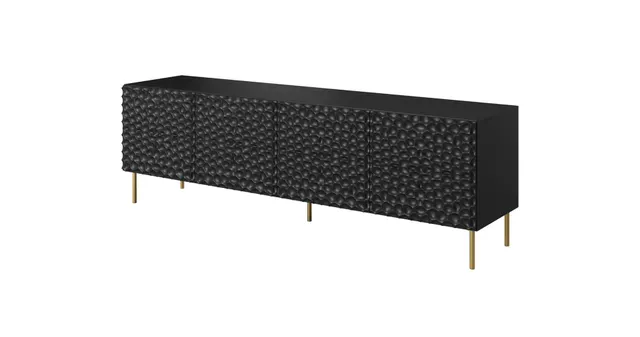 Szafka RTV HOLE 190x40 5xH59 5 czarny mat