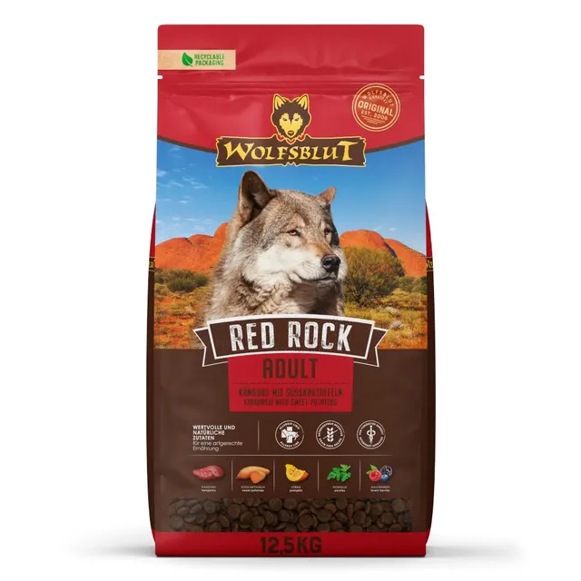 WOLFSBLUT Red Rock Adult kangaroos/pumpkin 12 5kg