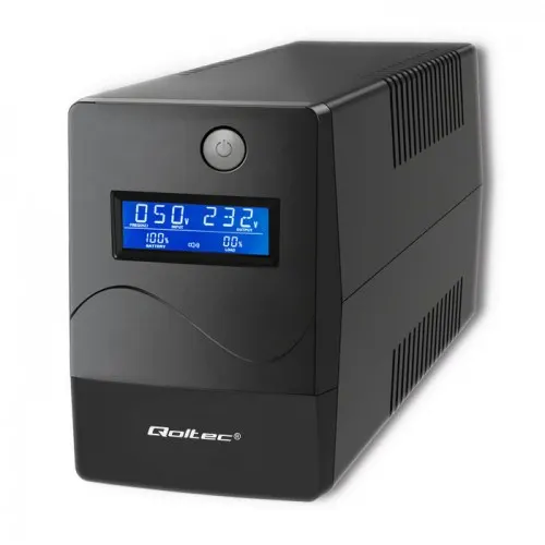QOLTEC ZASILACZ AWARYJNY UPS 450VA, 240W, LCD, USB, RJ45