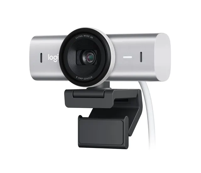 Kamera internetowa LOGITECH MX Brio UHD 4K 960-001559 Jasnoszary (Pale Grey)