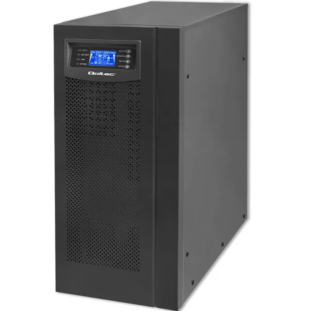 Qoltec Zasilacz awaryjny UPS On-line, Pure Sine Wave, 6kVA, 4.8kW, LCD, USB