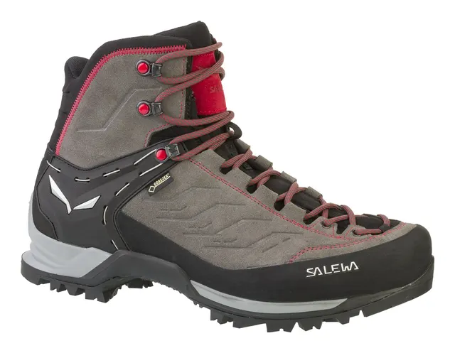 Salewa MTN Trainer Mid GTX Męski Dorosły Ciemnoszary Szary Czerwony (0000938900025754)