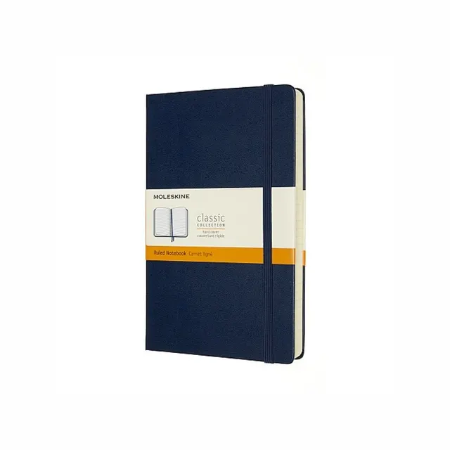 MOLESKINE Notes Classic L (13x21 cm) w linie twarda oprawa sapphire blue 400 stron niebieski