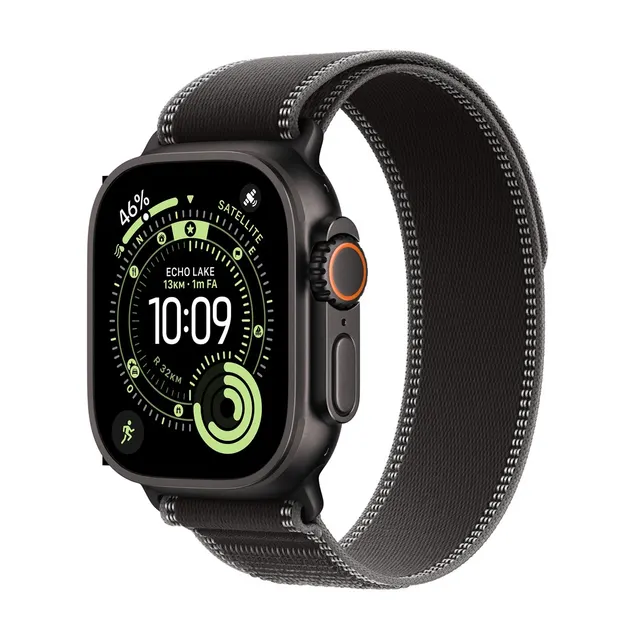 Apple Watch Ultra 3 OLED 49 mm Cyfrowy 422 x 514 px Ekran dotykowy 5G Czarny Wi-Fi GPS (MF1H4QF/A)