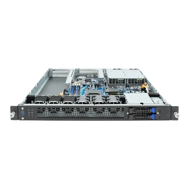 Platforma Gigabyte Rack (1U) E133-C10-AAG1 AMD Epyc 4004/Ryzen 7000 (2x 2 5 SATA HS 1xM.2 2x1Gbe IPMI 1+1 800W)