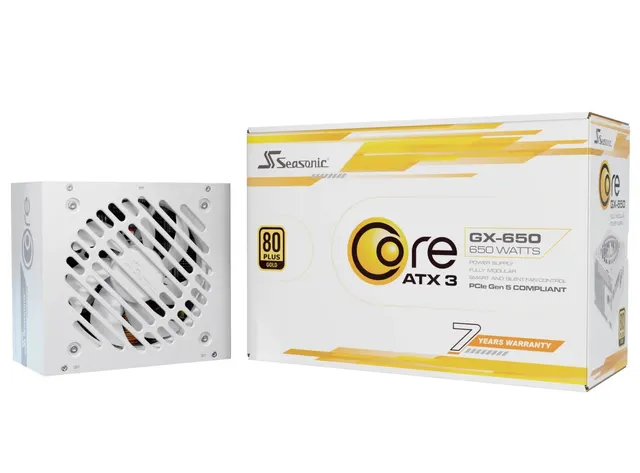 Zasilacz SeaSonic Core GX-650 SRP-CGX651-A5A32SF-W ATX 3 650W Biały