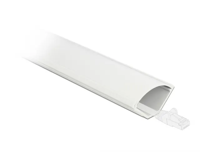 DeLOCK Korytko kablowe kątowe 43 x 23 mm - długość 1 m białe