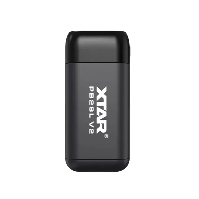 XTAR ŁADOWARKA Z FUNKCJĄ POWER BANK DO AKUMULATORÓW CYLINDRYCZNYCH LI-ION 18650/20700/21700 CZARNA - 2 KANAŁY PB2SLV2