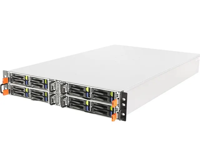 Platforma ASRock Rack (2U) AMD Epyc 7002/7003 (4xSFF/node OCP mezz. Red. PSU IPMI)
