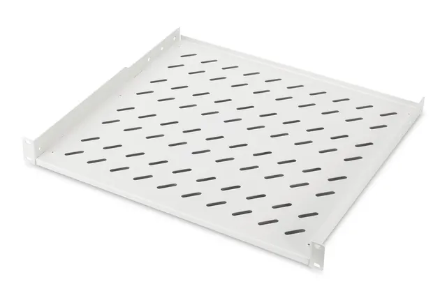 Digitus Półka stała 19 1U gł. 400 mm nośność 15 kg mocowanie w 2 punktach szary śruby w kpl.