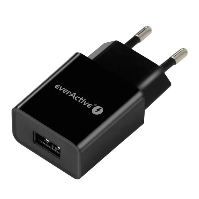 EVERACTIVE ŁADOWARKA USB 1 PORTOWA 1A TECHNOLOGIA IQ SMART CHARGING - ŁADUJE URZĄDZENIA MAKSYMALNYM DLA NICH PRĄDEM SC100B