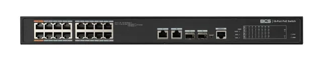BCS BCS-L-SP1602G-2SFP-M(II) Zarządzany Obsługa PoE 1U Czarny