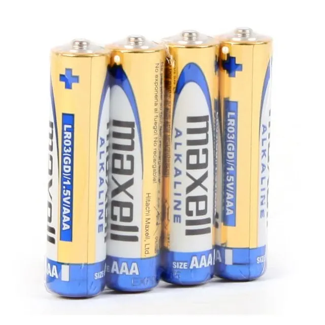 Maxell Baterie alkaliczne ALKALINE LR03 LR3 AAA 4 szt. 1 5V folia