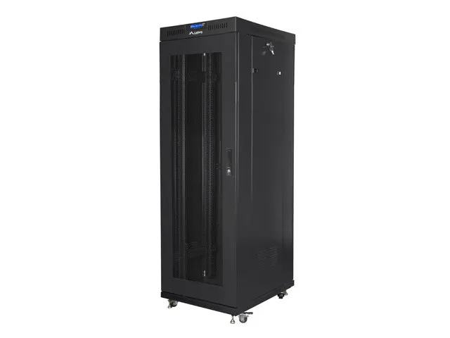 LANBERG SZAFA STOJĄCA RACK 19 37U 600X800 DRZWI PERFOROWANE LCD CZARNA FF01-6837-23BL (FLAT PACK)