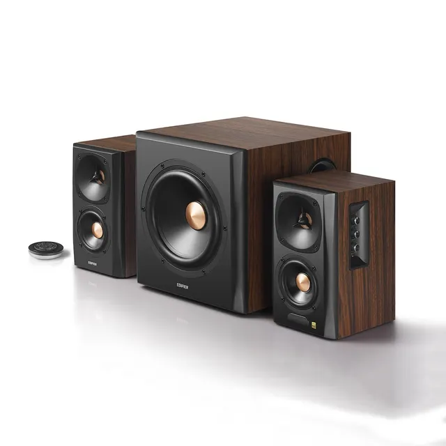 Edifier S360DB zestaw głośników 150 W PC Czarny Drewno 2.1 kan. Bluetooth