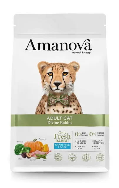 Amanova Adult Cat Divine Rabbit 1 5kg