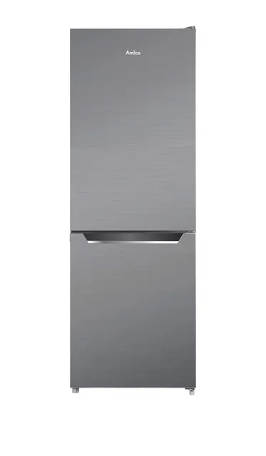 Lodówka AMICA FK2425.4UNTX(E) Frost Control 159 3 cm, FastFreeze, SuperCooling, LED, srebrna