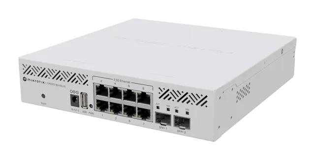 Switch Mikrotik CRS310-8G+2S+IN 10p Managed 2 5G/Multigigabit/10G