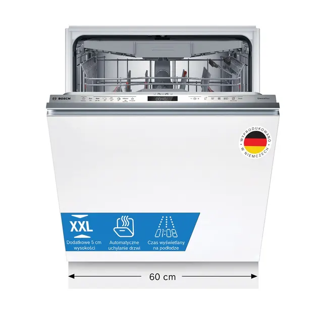 Zmywarka do zabudowy 60 cm BOSCH SBD6ECX21E Serie 6, klasa C, 14 kpl, EfficientDry, SpeedPerfect, WiFi Home Connect