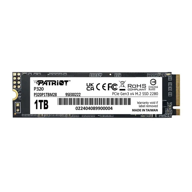SSD Patriot Viper P320 M.2 PCI-Ex4 NVMe 512GB 3GB/s