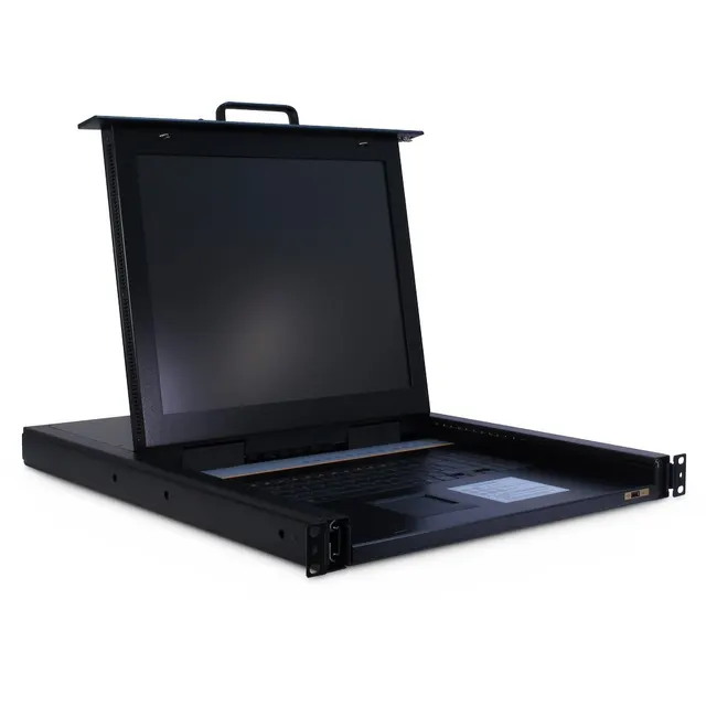 Inter-Tech KVM-1708 konsola rackowa 43 2 cm (17 ) 1280 x 1024 px Stal Czarny