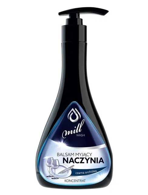 MILL WASH Koncentrat myjący NACZYNIA czarna orchidea 555 ml